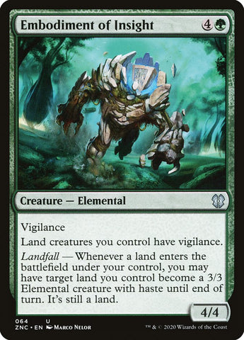 Encarnación de la Perspicacia [Zendikar Rising Commander]