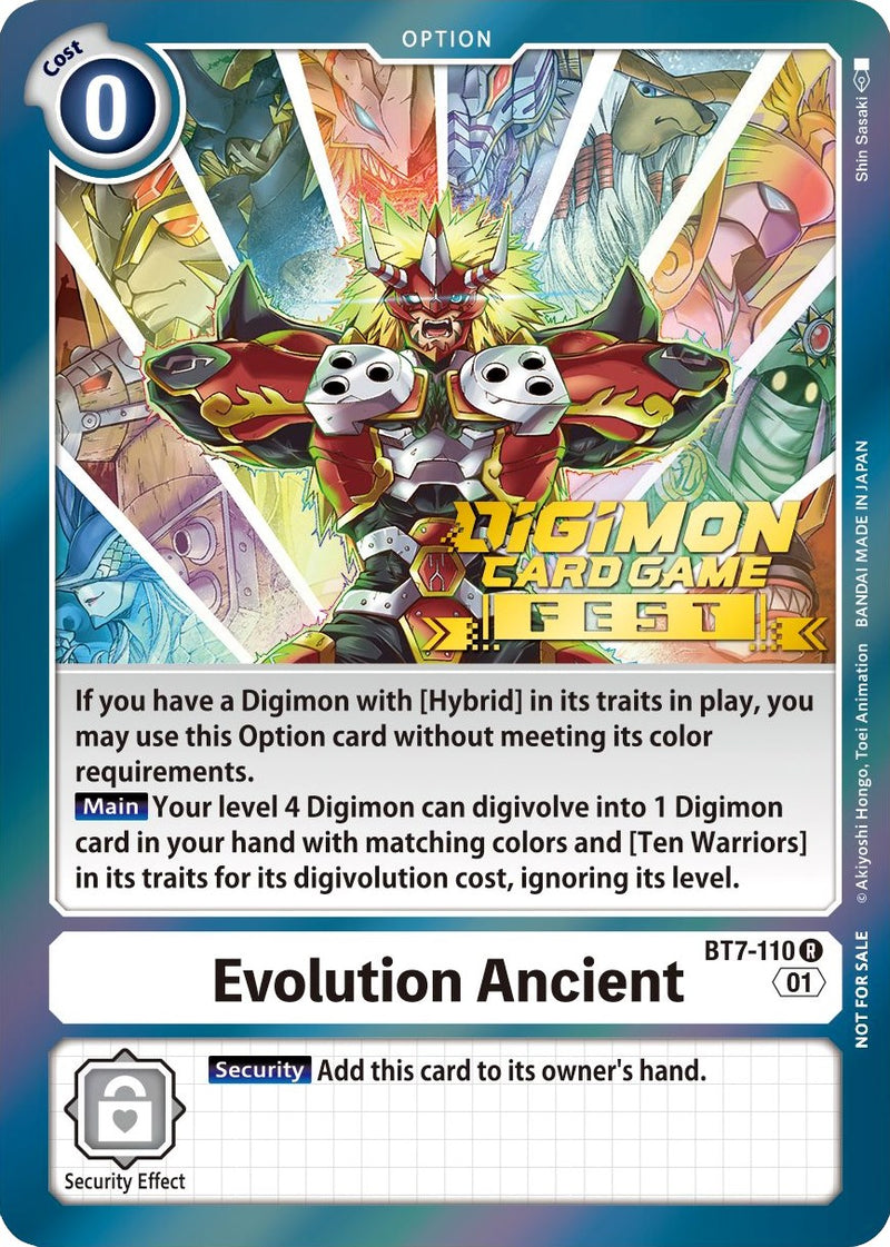 Evolución Antigua [BT7-110] (Digimon Card Game Fest 2022) [Promocionales Próxima Aventura]