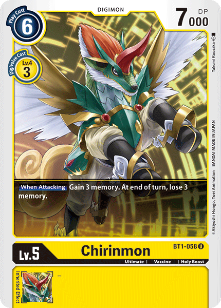 Chirinmon [BT1-058] [Sobres de Lanzamiento Ver.1.0]