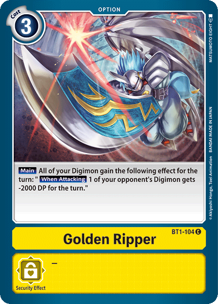 Golden Ripper [BT1-104] [Lanzamiento de la Edición Especial de Mejora Ver.1.0]
