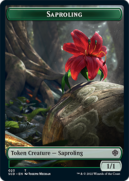 Saprobionte // Chat Jeton recto-verso [Decks de Commandant de démarrage]