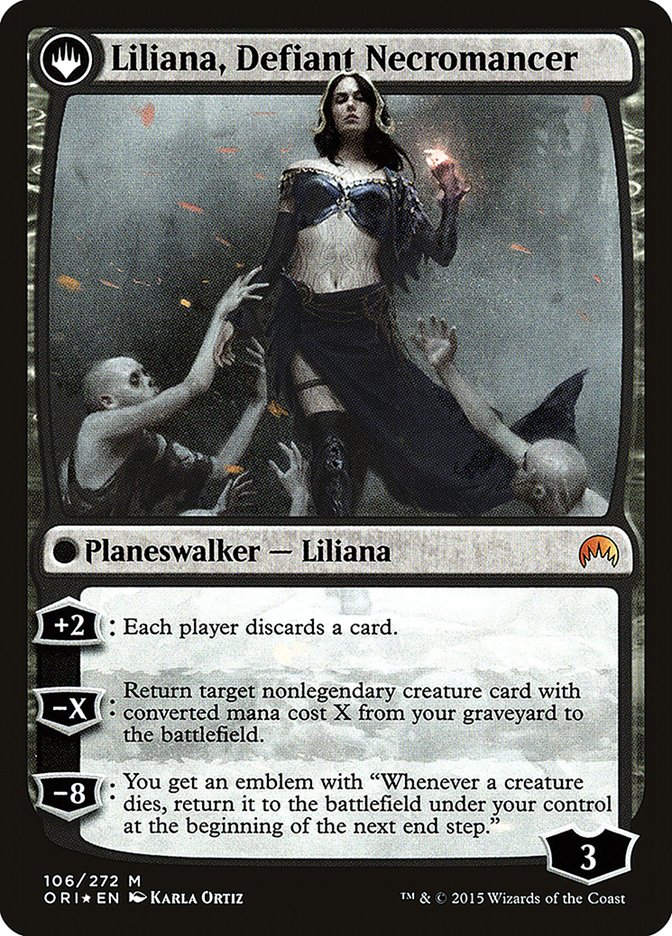 Liliana, guérisseuse hérétique // Liliana, nécromancienne rebelle [Magic Origins Prerelease Promos]