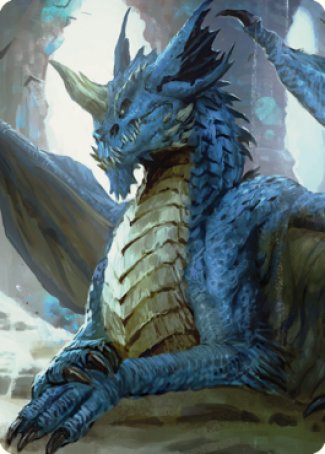 Carte illustrée Jeune dragon bleu [Commander Legends: Battle for Baldur's Gate Art Series]