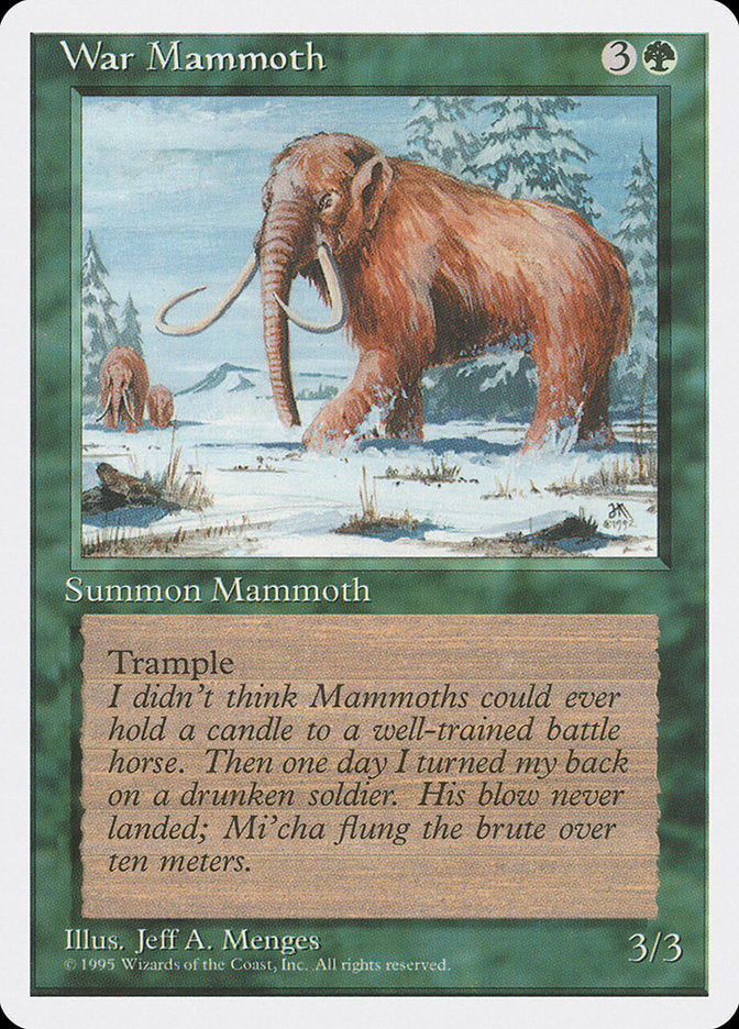 Mammouth de guerre [Quatrième édition]