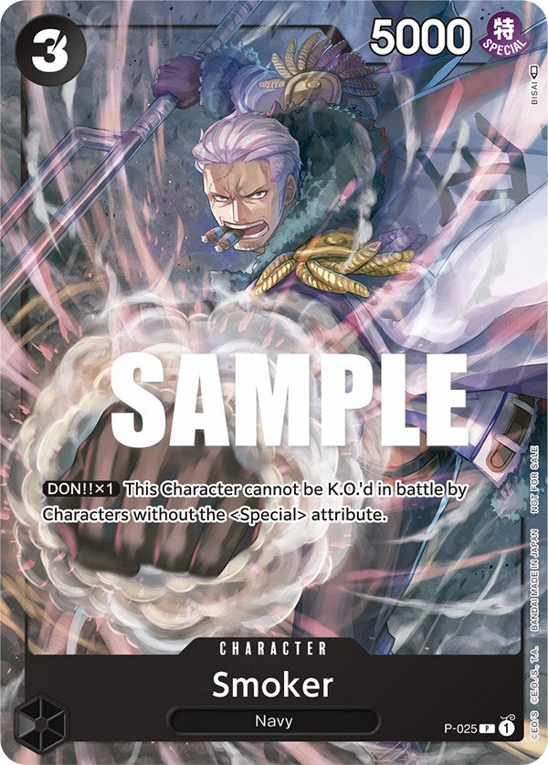 Smoker (Prerlanzamiento) [Cartas promocionales de One Piece]