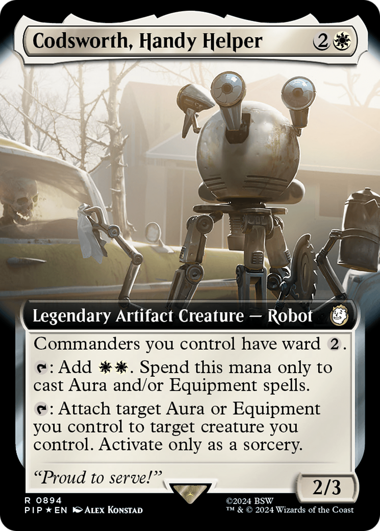 Codsworth, fidèle aide-ménager (Extended Art) (Surge Foil) [Fallout]