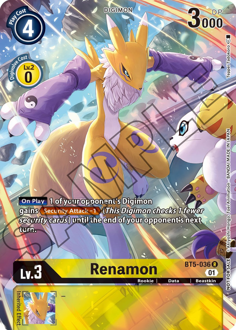 Renamon [BT5-036] (Set de Cartas de Tamer 1) [Promos de Batalla de Omni]