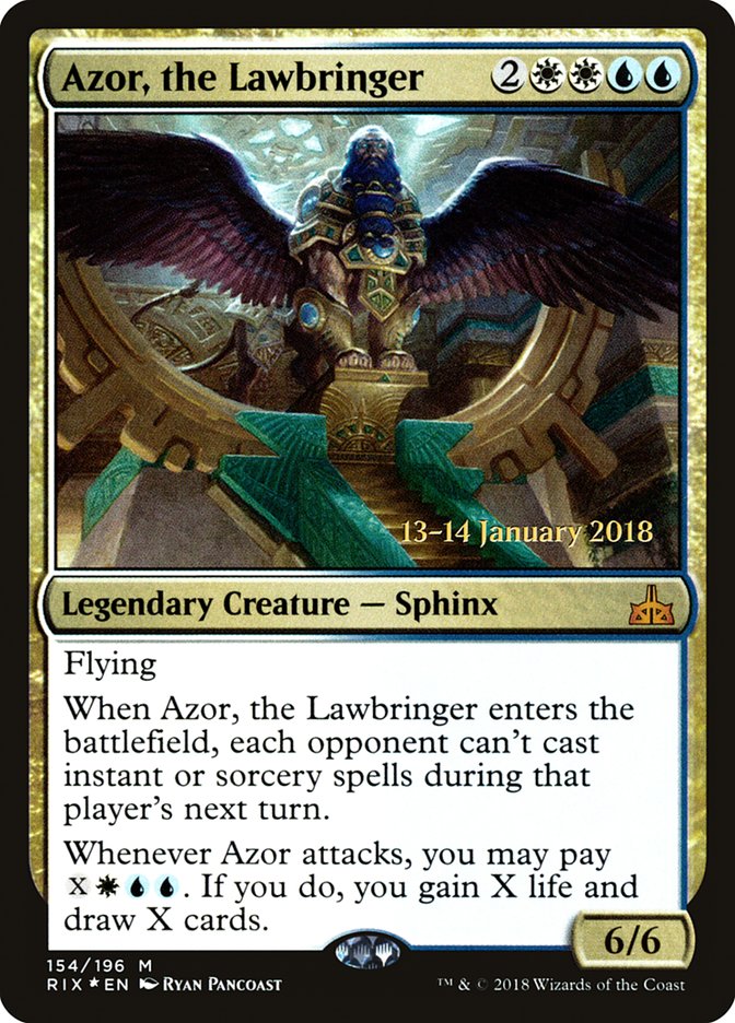 Azor, le faiseur de lois [Prerelease Promos Les combattants d'Ixalan]