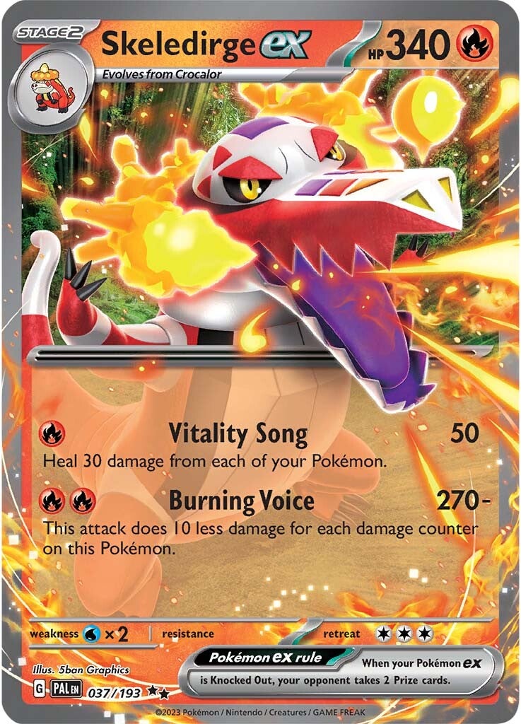 Skeledirge ex (037/193) [Escarlata y Púrpura: Evolución en Paldea]