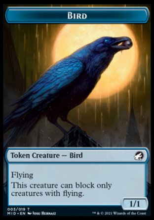 Ficha de Ave [Innistrad: Cacería de Medianoche - Fichas]