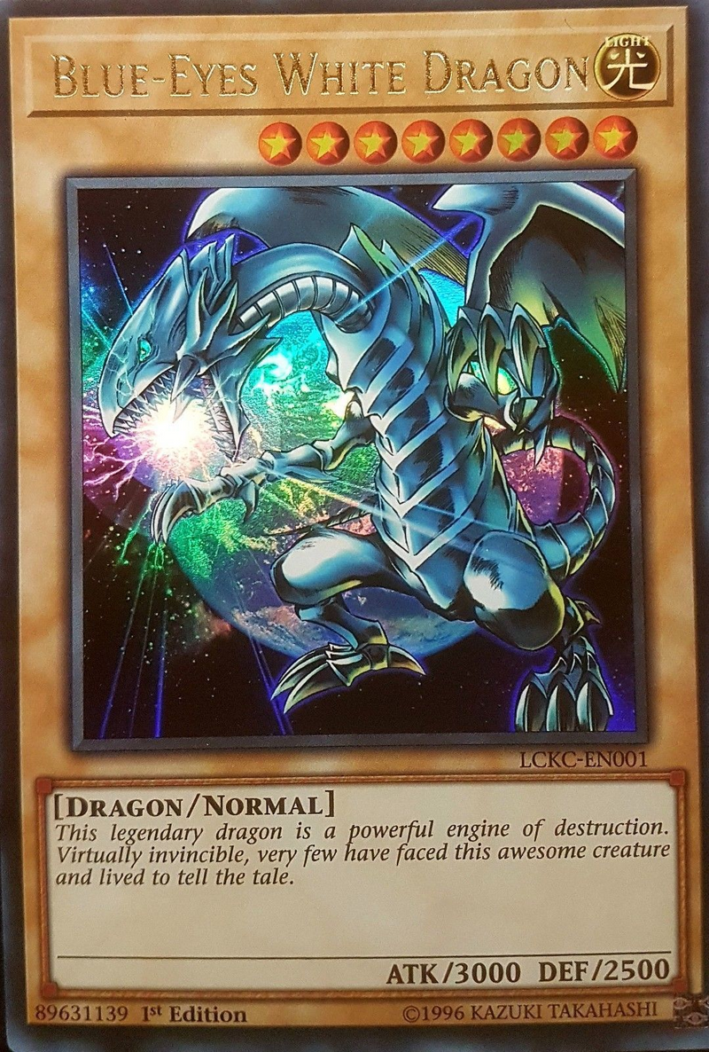 Dragon Blanc aux Yeux Bleus (Version 3) [LCKC-FR001] Ultra Rare