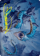 Carte artistique Serpent Biolume (signature estampillée or) [Série artistique Innistrad : La Vœu écarlate]