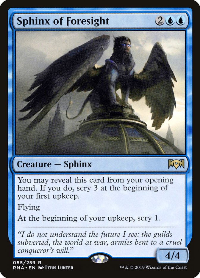 Sphinx de la prescience [Allégeance de Ravnica]