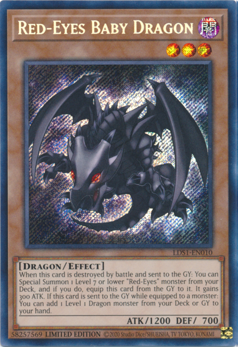 Bébé Dragon aux Yeux Rouges [LDS1-FR010] Secrète Rare