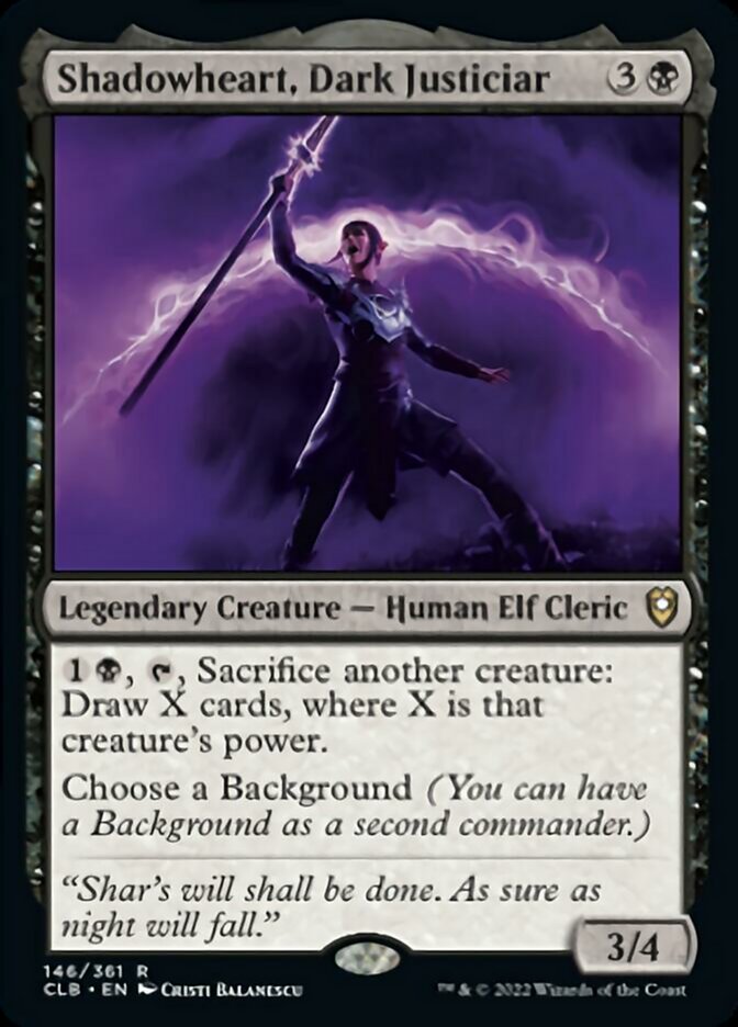 Ombrecœur, Justicière de l'ombre [Commander Legends : Battle for Baldur's Gate]
