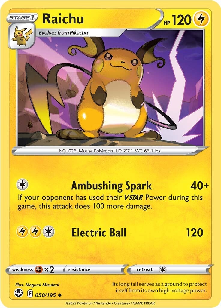 Raichu (050/195) [Espada y Escudo: Tempestad Plateada]