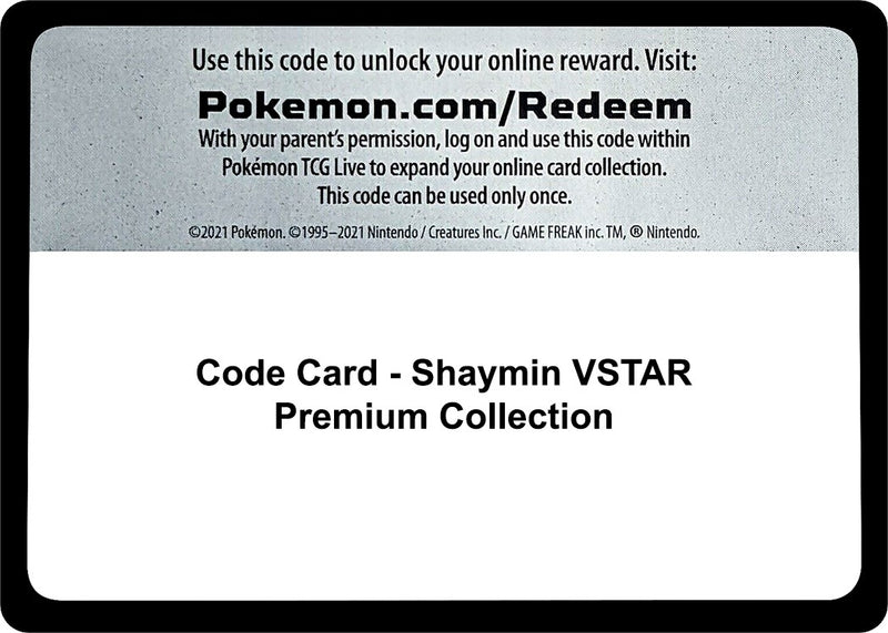 Image for Code Card - Shaymin VSTAR Premium Collection (MCAP) - Pokemon