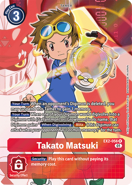 Takato Matsuki [EX2-056] (Arte Alternativo) [Peligro Digital]