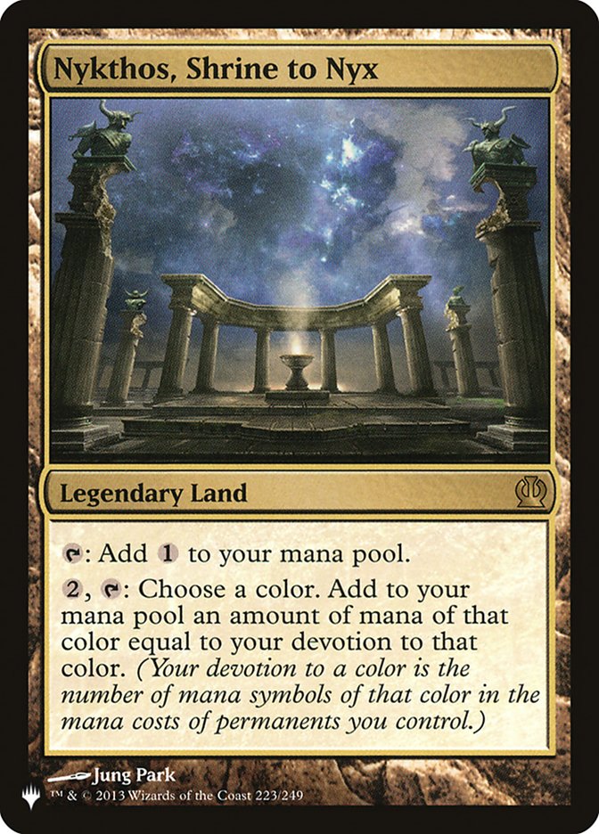 Nykthos, sanctuaire de Nyx [The List]