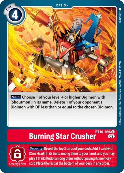 Estrella Ardiente Trituradora [BT10-096] [Cartas de Revisión]