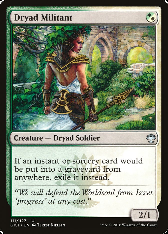 Dryade militante [Kit de guilde Guildes de Ravnica]