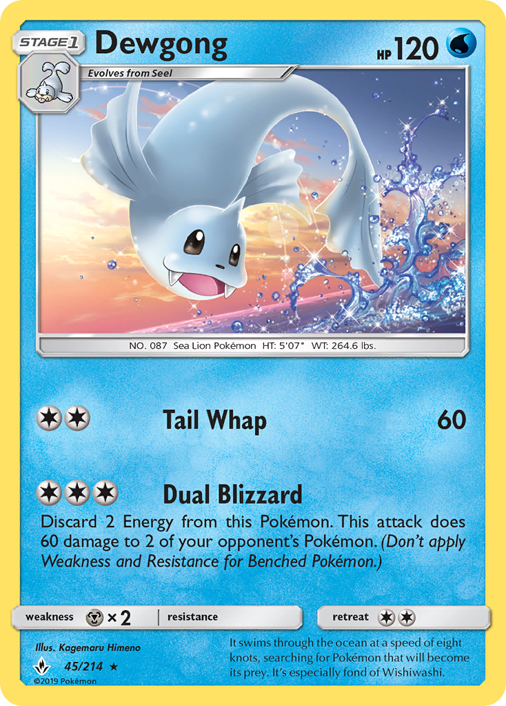 Dewgong (45/214) [Sol y Luna: Lazos Indestructibles]