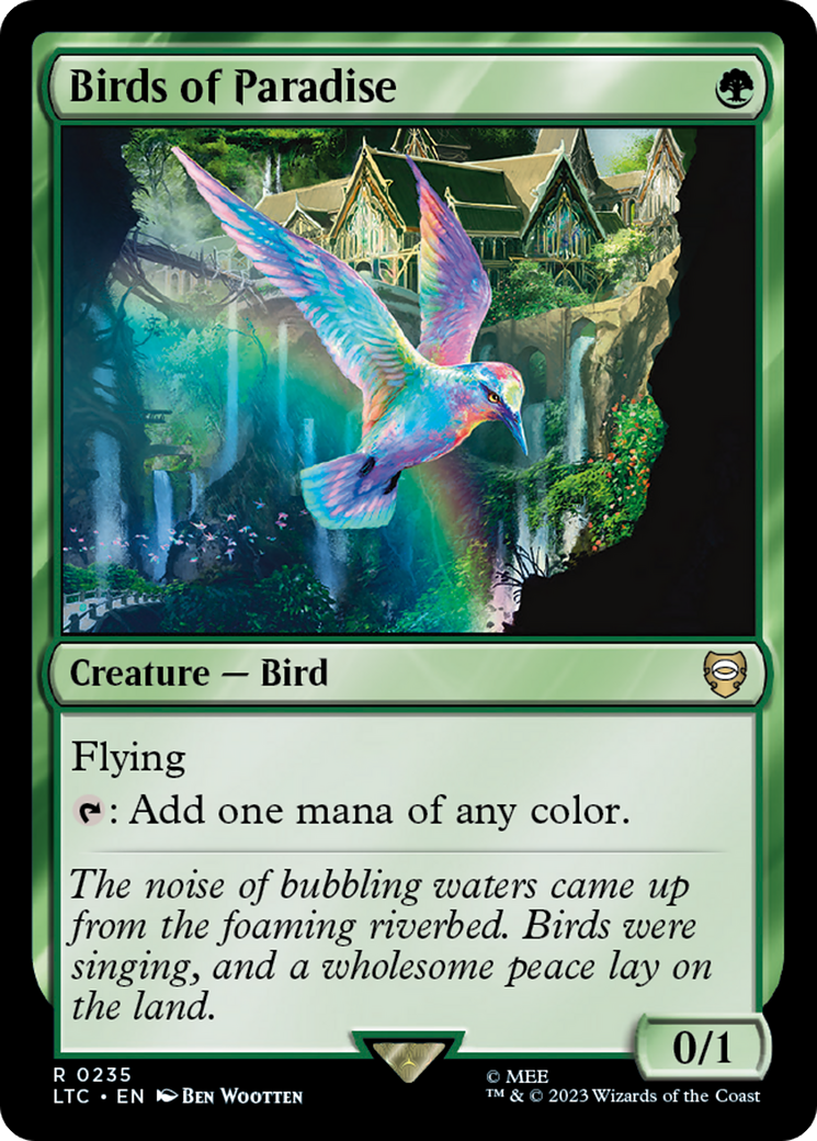 Oiseaux de paradis [Le Seigneur des Anneaux : Contes de la Terre du Milieu Commander]