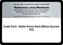 Image for Code Card - Battle Arena Deck [Black Kyurem EX] - Pokemon