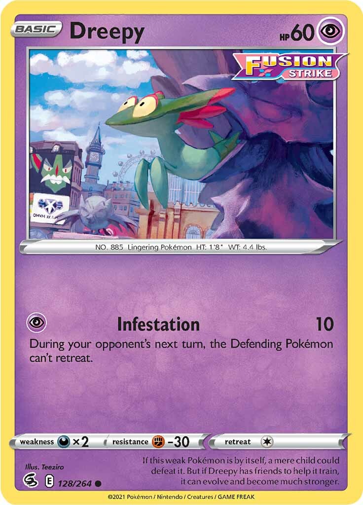 Dreepy (128/264) [Espada y Escudo: Golpe Fusión]