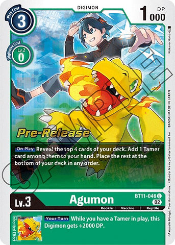 Agumon [BT11-046] [Promociones de prelanzamiento de fase dimensional]