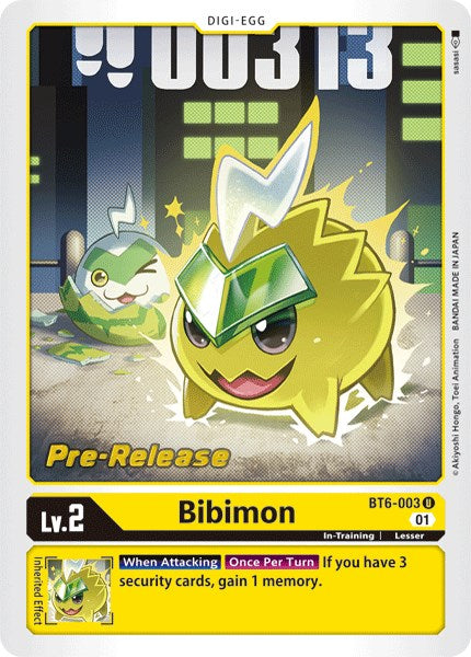 Bibimon [BT6-003] [Cartas de Prerelease Double Diamond]