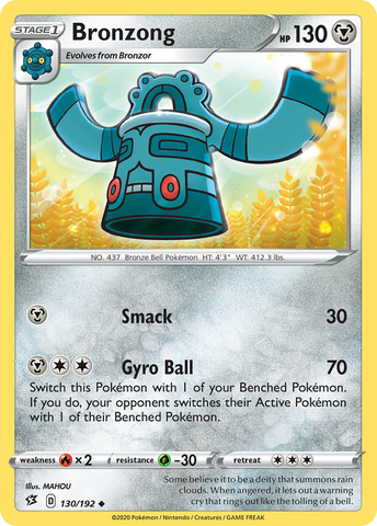 Bronzong (130/192) [Espada y Escudo: Choque Rebelde]