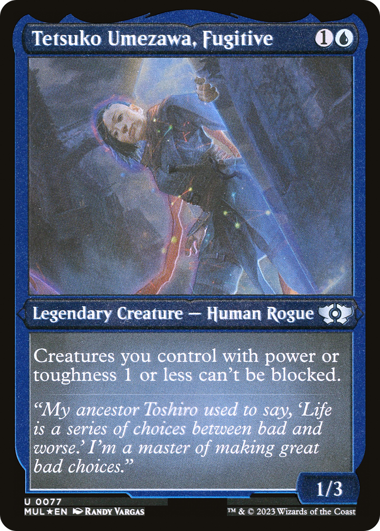 Tetsuko Umezawa, fugitiva (grabado foil) [Leyendas del Multiverso]