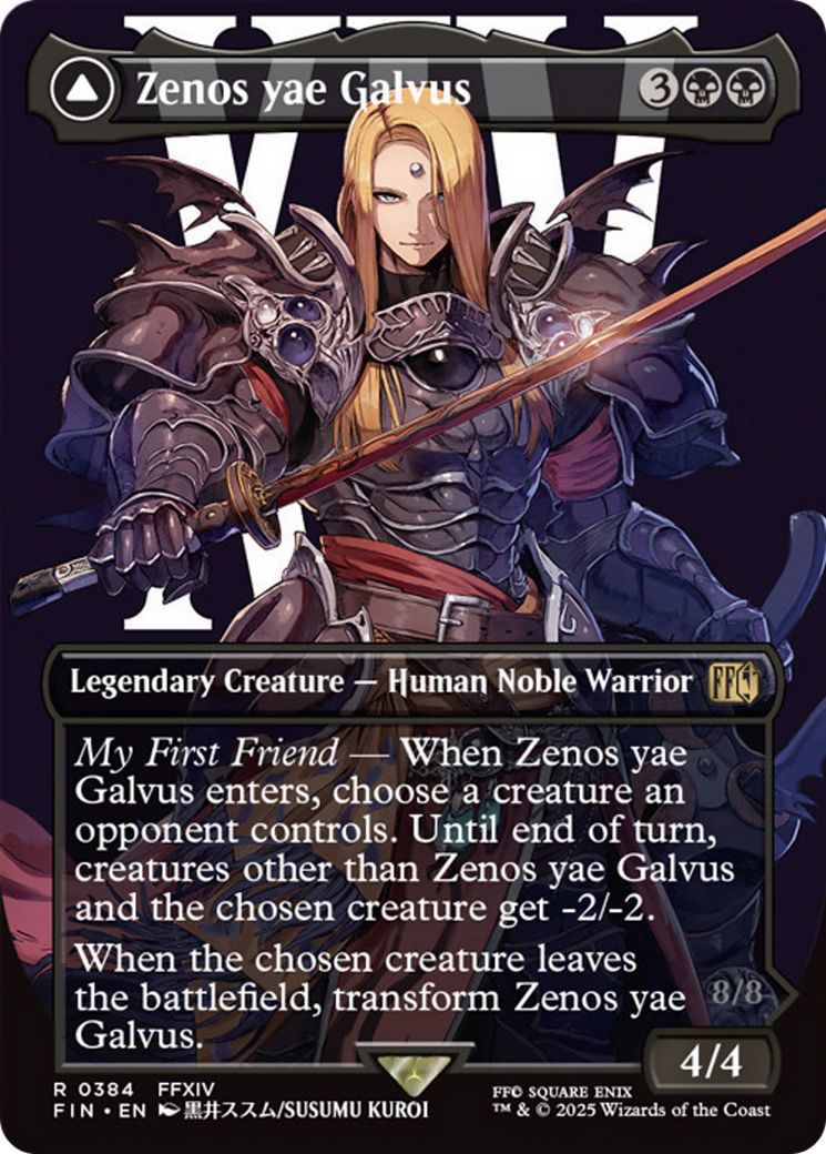 Zenos yae Galvus // Shinryu, Rival Transcendant (Sans bordures) [FINAL FANTASY]