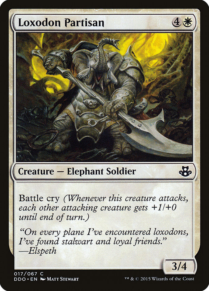 Partisan loxodon [Duels du Commandant : Elspeth contre Kiora]