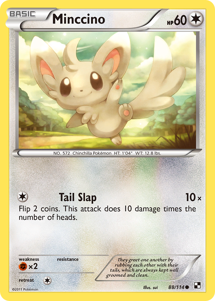 Minccino (88/114) [Noir & Blanc : Set de Base]