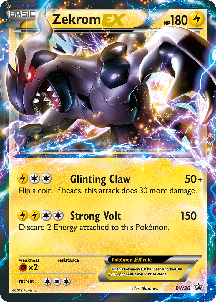 Zekrom EX (BW38) [Noir & Blanc : Cartes Promo Étoiles Noires]
