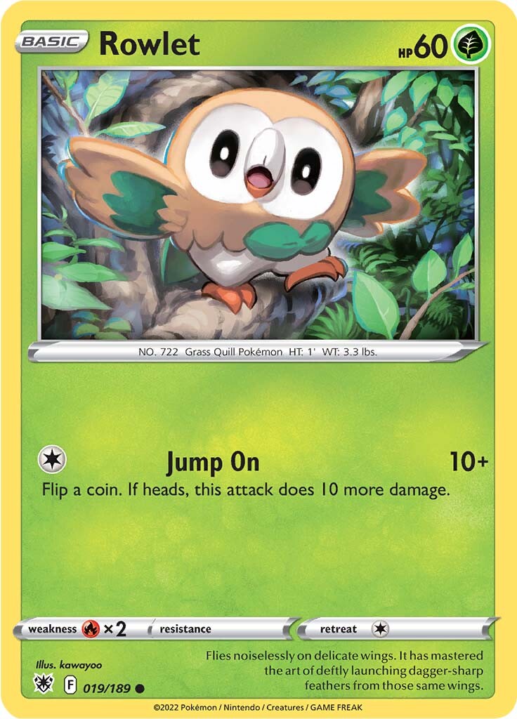 Rowlet (019/189) [Espada y Escudo: Resplandor Astral]