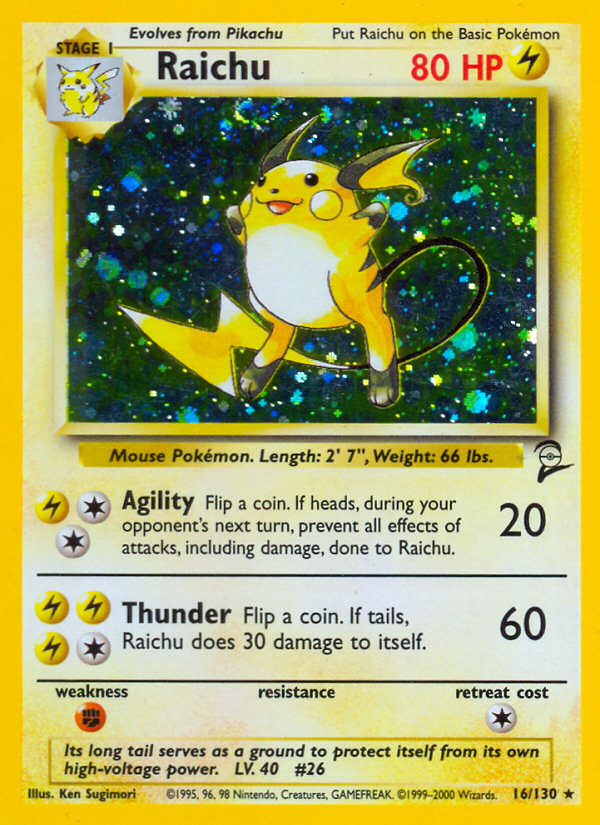 Raichu (16/130) [Set de Base 2]