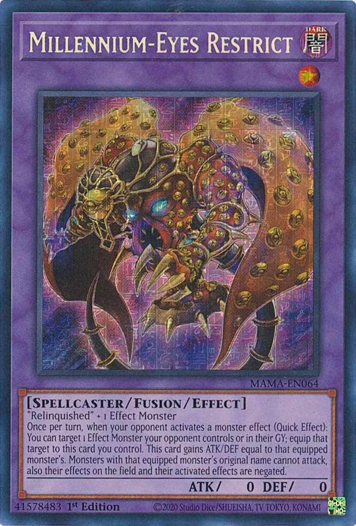 Yeux du Millénium Restreints [MAMA-FR064] Ultra Rare Pharaonique