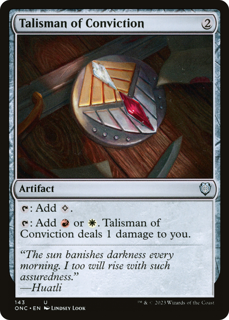 Talisman de conviction [Phyrexia : Tous seront un Commander]