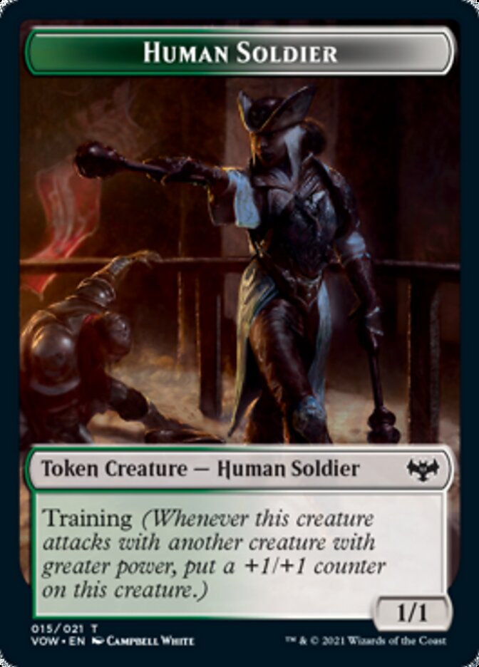 Jeton Soldat humain [Innistrad : Noce Écarlate jetons]