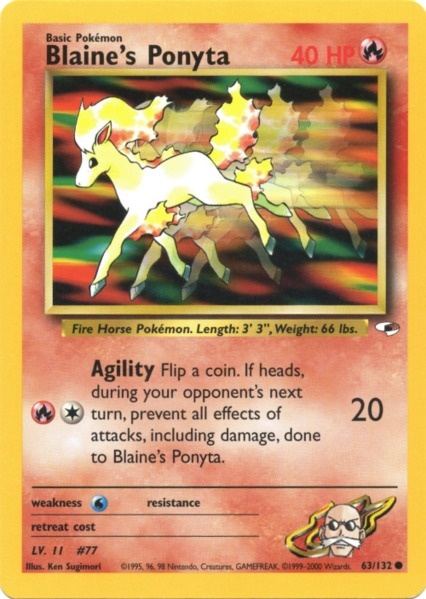 Ponyta de Blaine (63/132) [Gym Heroes Unlimited]