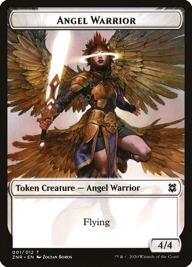 Ficha de Guerrero ángel [Zendikar Rising Tokens]