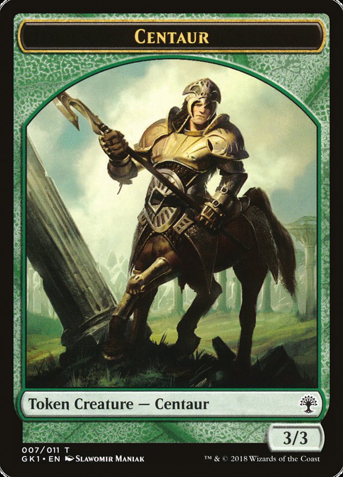 Élémental // Centaure Jeton recto-verso [Jetons des Guildes de Ravnica]