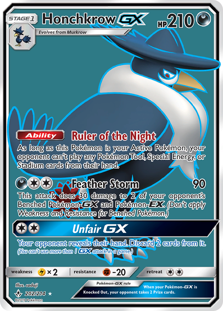 Honchkrow GX (202/214) [Sol y Luna: Lazos Indestructibles]