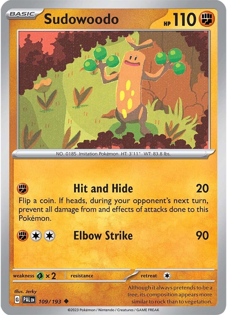 Sudowoodo (109/193) [Escarlata y Púrpura: Evolución en Paldea]