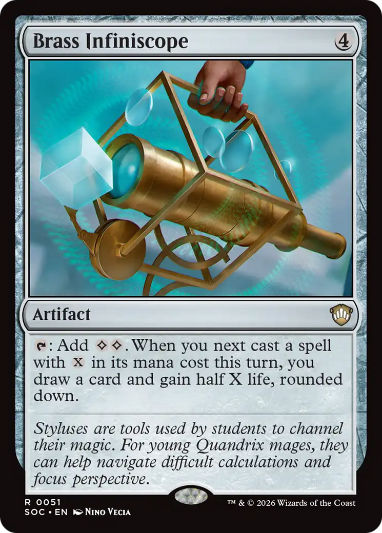 Infiniscopio de latón [Commander de Secretos de Strixhaven]