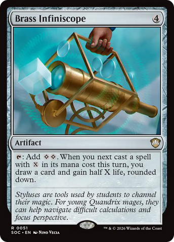 Infiniscopio de latón [Commander de Secretos de Strixhaven]