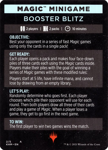 Booster Blitz (Mini-jeu de magie) [Mini-jeu Kaldheim]